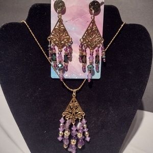 BEAUTIFUL JEWELRY SET NECKLACE AND EARRING